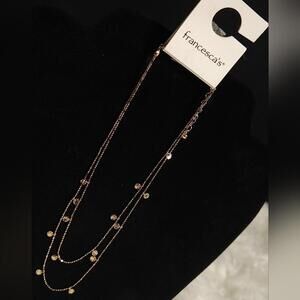 Francesca's Gold Charm Necklace